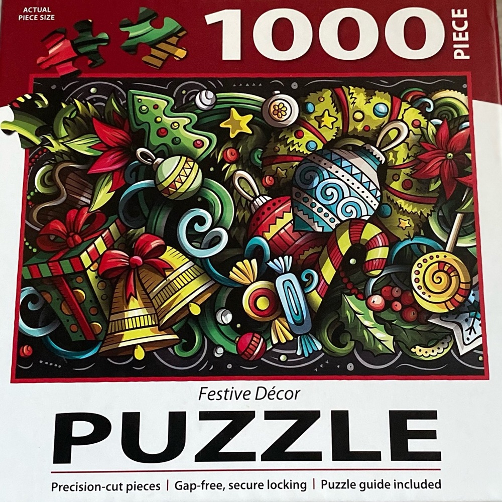 Lang Christmas Festive Decor 1000 Piece Puzzle - NWT